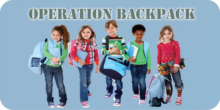 Image of students wearing backpacks 
