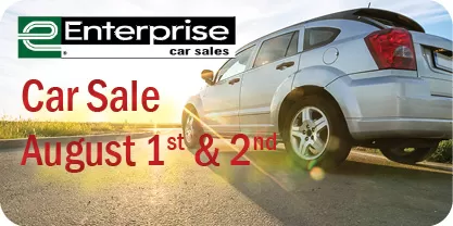 Enterprise Car Sales Lot Sale August 1st and 2nd
