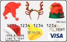 Holiday Hats VISA Gift Card 