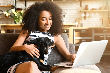 woman on laptop